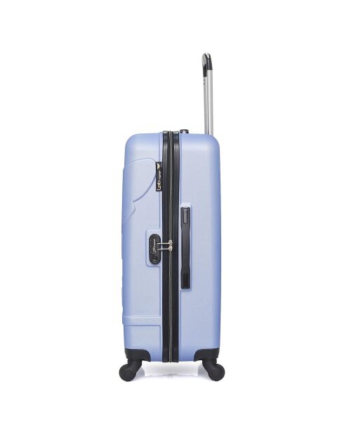 Valise Moyen Séjour 4 roues simples Norine-A 60 cm bleu doré
