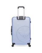 Valise Moyen Séjour 4 roues simples Norine-A 60 cm bleu doré