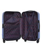 Valise Moyen Séjour 4 roues simples Norine-A 60 cm bleu doré