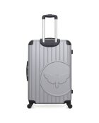 Valise Long Sejour 4 roues simples Marianne 75 cm grise