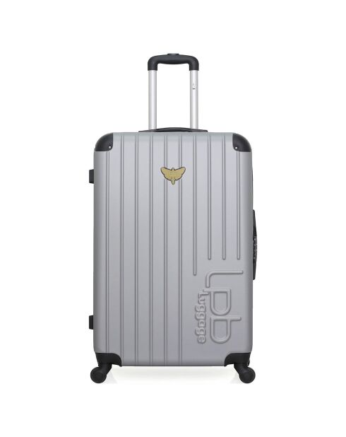 Valise Moyen Séjour 4 roues simples Marianne 65 cm grise