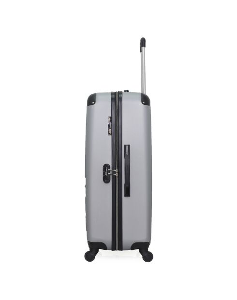 Valise Moyen Séjour 4 roues simples Marianne 65 cm grise