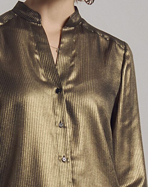 Chemise Christmas dorée