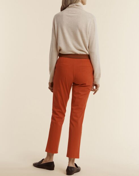 Pantalon Pico 7/8 ème rouge pavot