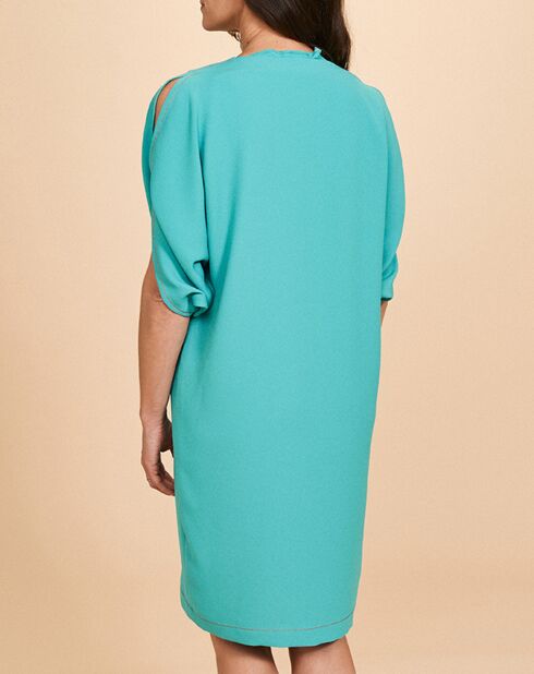 Robe Rilua droite kimono turquoise amazoni
