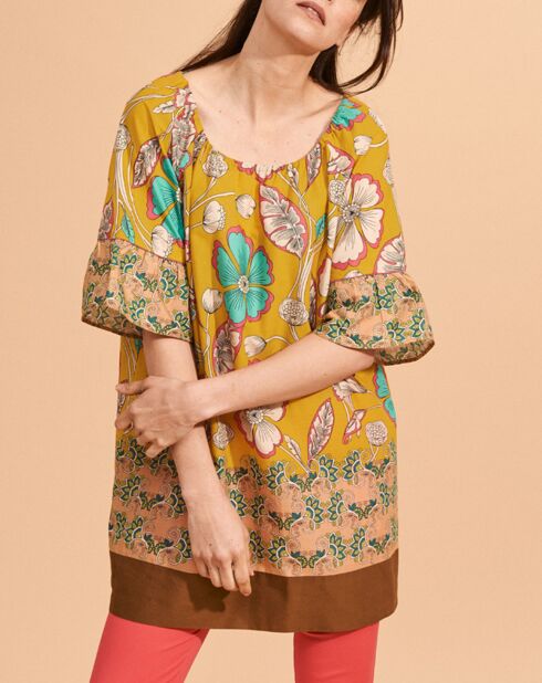 Robe tunique Roc jaune