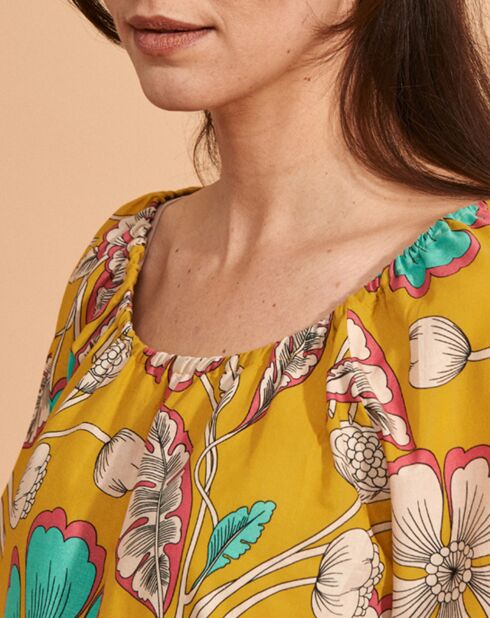 Robe tunique Roc jaune