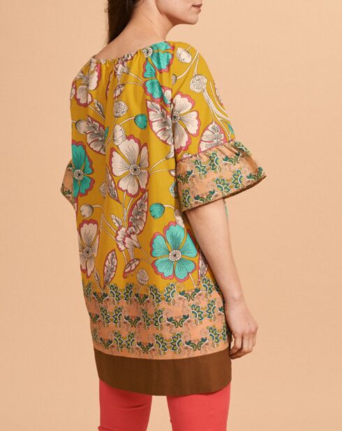 Robe tunique Roc jaune