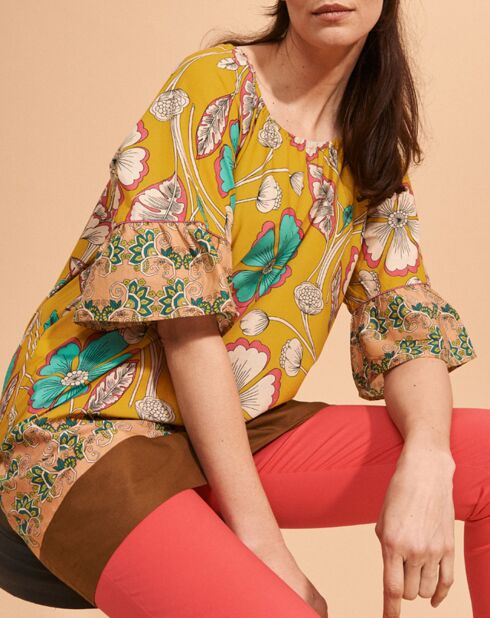 Robe tunique Roc jaune