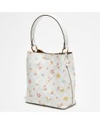 Sac seau Small Town B blanc - 21.8x10.2x21.4 cm