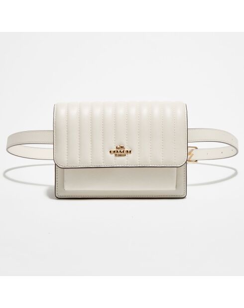 Faltbare Gürteltasche aus Kreideleder, 12,8 x 5,7 x 17,8 cm