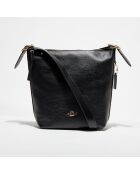 Sac bandoulière en Cuir Val Duffle noir - 28.5x11.5x22.9 cm