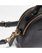 Sac bandoulière en Cuir Serena Satchel noir - 14.8x6.4x20.9 cm