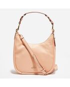 Sac hobo en Cuir Jules rose - 28.5x11.9x29.2 cm