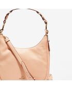 Sac hobo en Cuir Jules rose - 28.5x11.9x29.2 cm