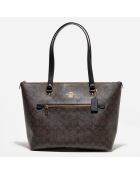 Sac cabas Gallery marron/noir  - 26.9x13.8x32.5 cm