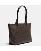 Sac cabas Gallery marron/noir  - 26.9x13.8x32.5 cm