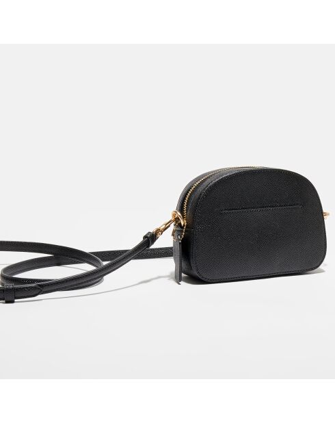 Petit sac bandoulière en Cuir Mini Serena noir - 11.8x5.2x16.8 cm