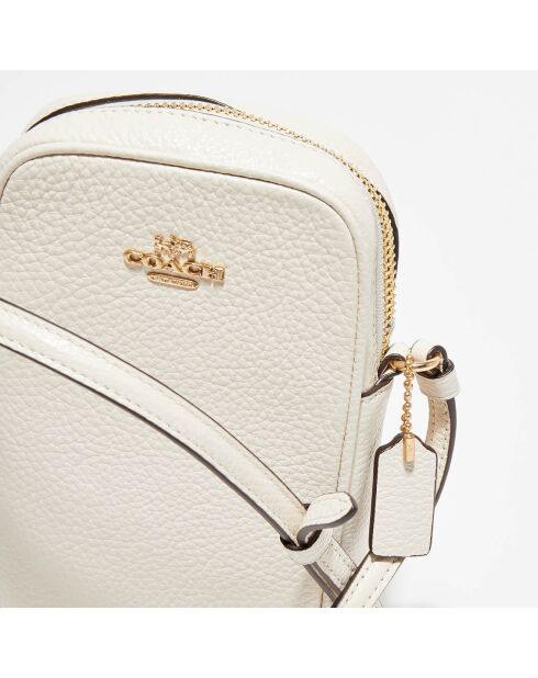 Petit sac bandoulière en Cuir Mini Serena craie - 19.2x4.8x10.8 cm