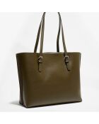 Sac cabas en Cuir Mollie Tote vert  - 28.5x13.9x40.9 cm