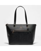 Sac cabas en Cuir Gallery noir - 26.9x13.8x32.5 cm