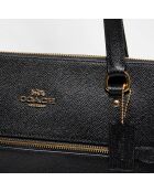 Sac cabas en Cuir Gallery noir - 26.9x13.8x32.5 cm