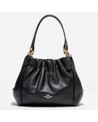 Sac porté épaule en Cuir Maya noir - 24.9x13.4x30.9 cm