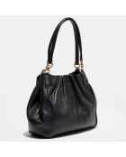 Sac porté épaule en Cuir Maya noir - 24.9x13.4x30.9 cm