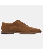 Richelieus en Velours de Cuir Perry marron