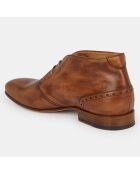 Bottines en Cuir façon Derbies Lawrence marron