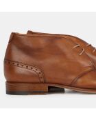 Bottines en Cuir façon Derbies Lawrence marron