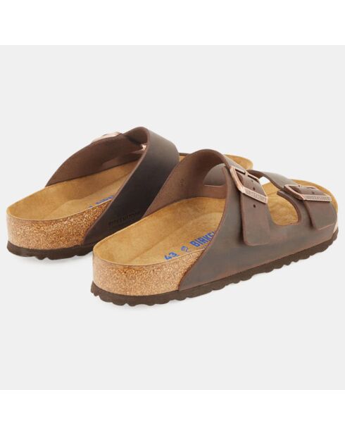 Mules en Cuir Arizona marron foncé