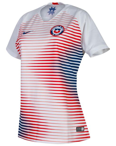 Maillot de football Chili blanc/bleu