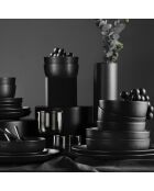Service de table en Porcelaine noir - 18 pièces