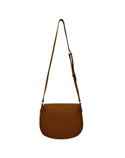 Sac bandoulière en Cuir Paris cognac - 26x21x11 cm