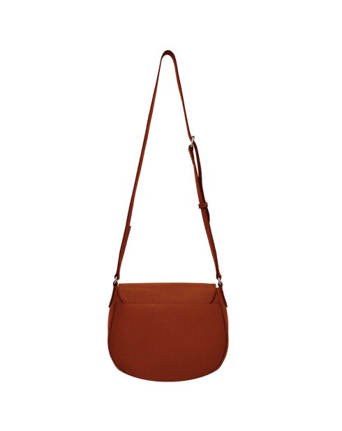 Sac bandoulière en Cuir Paris argile - 26x21x11 cm