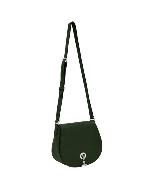 Sac bandoulière en Cuir Paris eucalyptus - 26x21x11 cm
