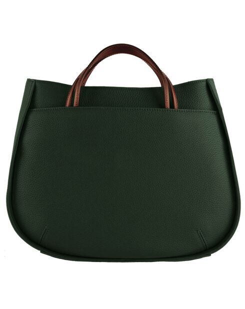 Sac à main en Cuir Fidèle eucalyptus - 26x34x13 cm