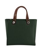 Sac à main en Cuir Fidèle eucalyptus - 25x23x12 cm
