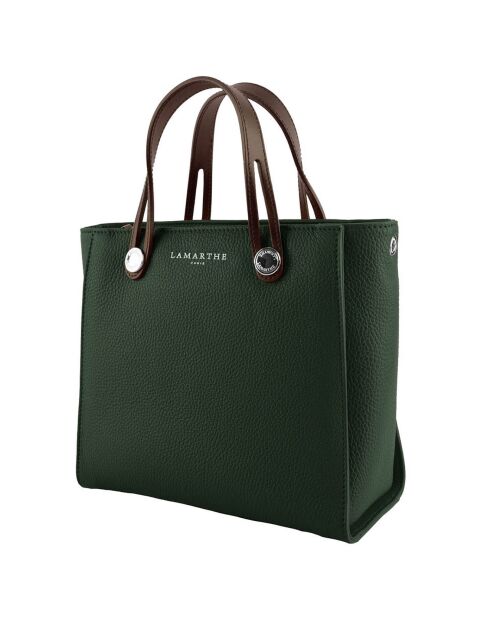 Sac à main en Cuir Fidèle eucalyptus - 25x23x12 cm