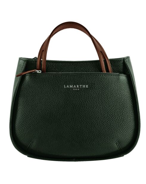 Sac à main en Cuir Fidèle eucalyptus - 22x27x9 cm