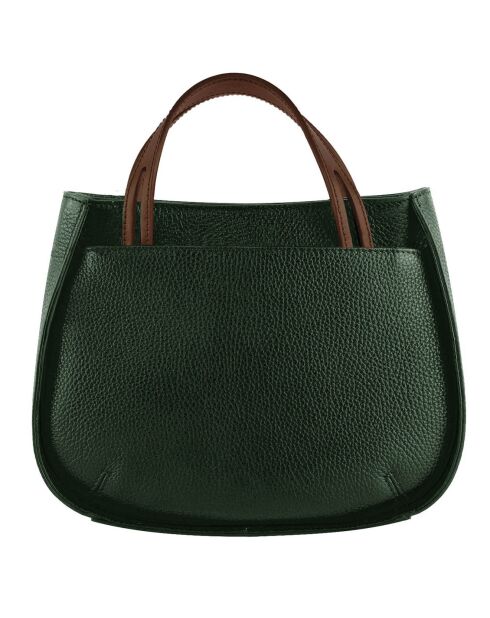 Sac à main en Cuir Fidèle eucalyptus - 22x27x9 cm