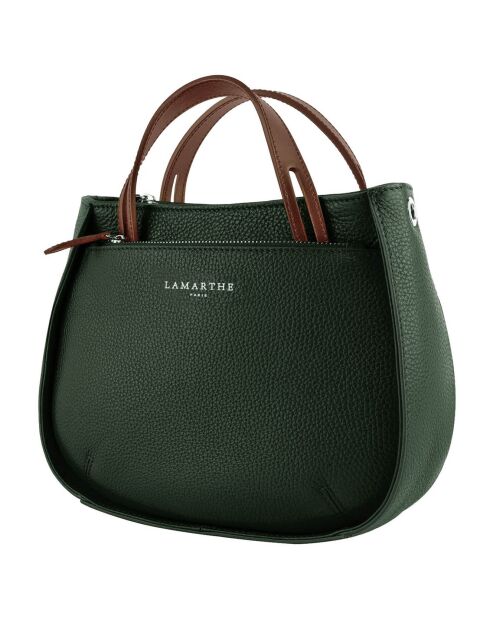 Sac à main en Cuir Fidèle eucalyptus - 22x27x9 cm