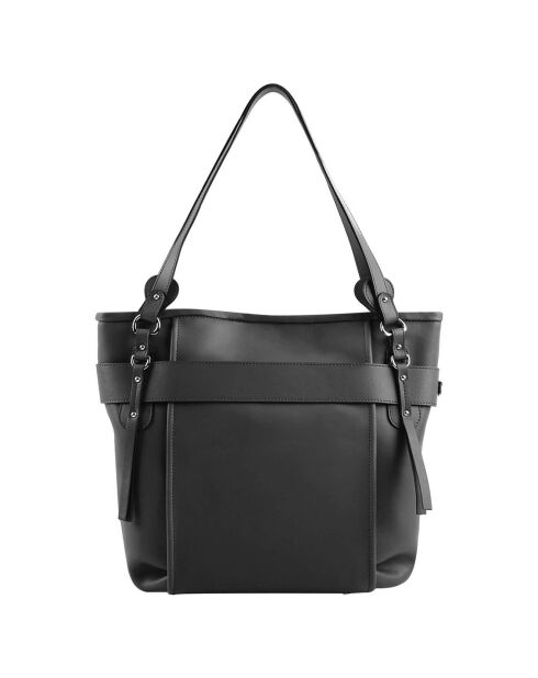 Sac porté épaule en Cuir Cult noir - 35x35x18 cm