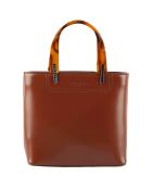 Sac à main en Cuir Portofino cognac - 24.5x23x12 cm