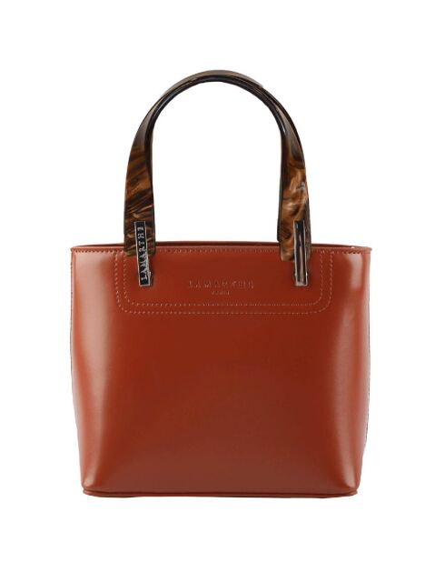 Sac à main en Cuir Portofino caramel  - 20x18x10 cm