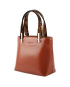 Sac à main en Cuir Portofino caramel  - 20x18x10 cm