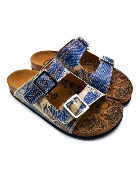 Mules Velana noir/marron/multicolore