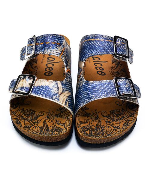 Mules Velana noir/marron/multicolore