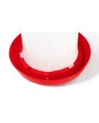 Abreuvoir + Distributeur Poules - Cl rouge/blanc